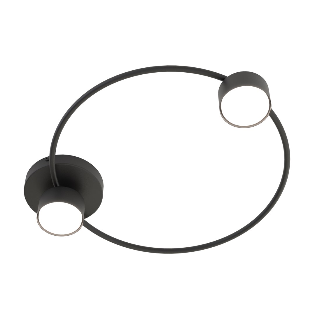 Emibig Stropna svjetiljka LUCIO 230 V 12W MAX LED GX53 Čelik Crna
