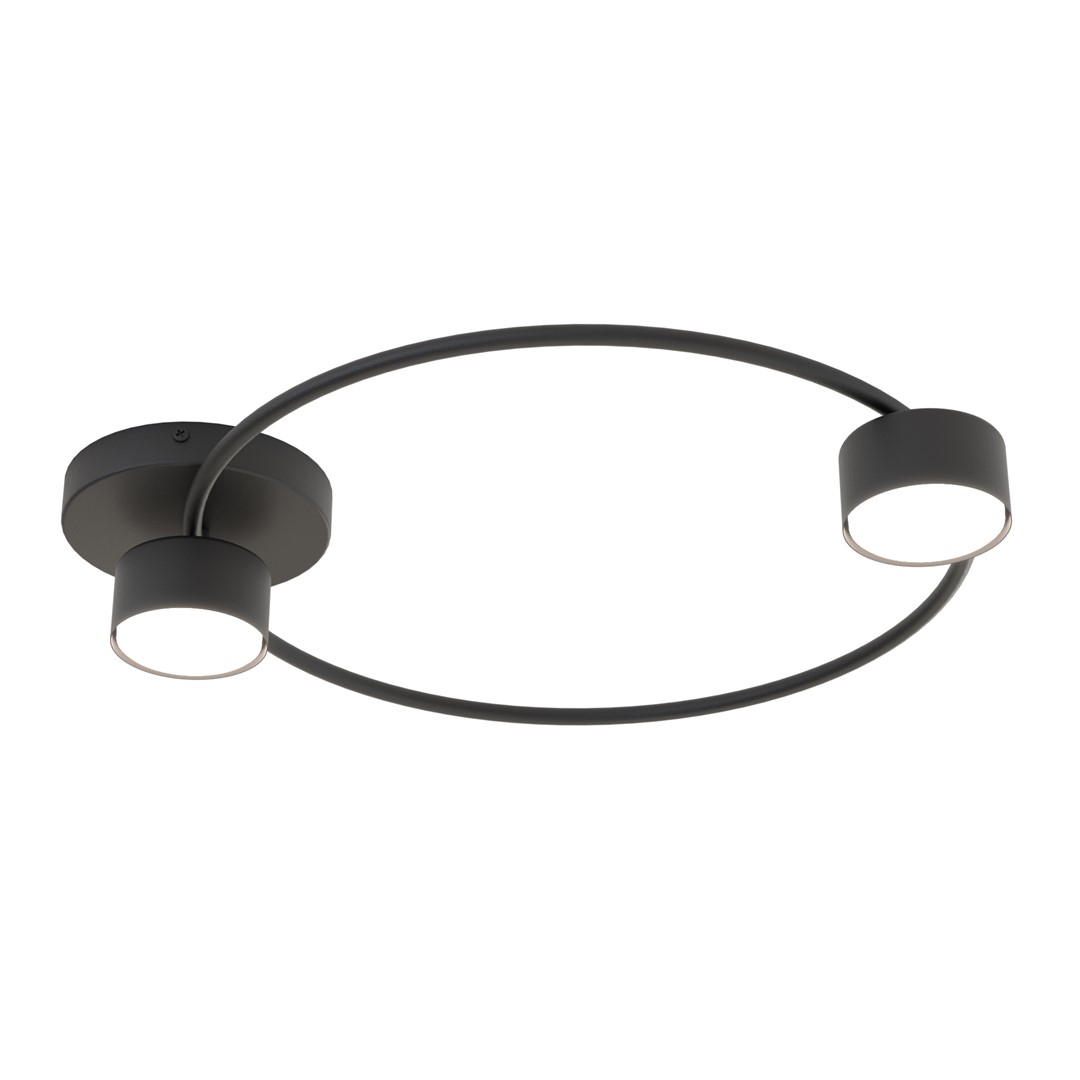 Emibig Stropna svjetiljka LUCIO 230 V 12W MAX LED GX53 Čelik Crna