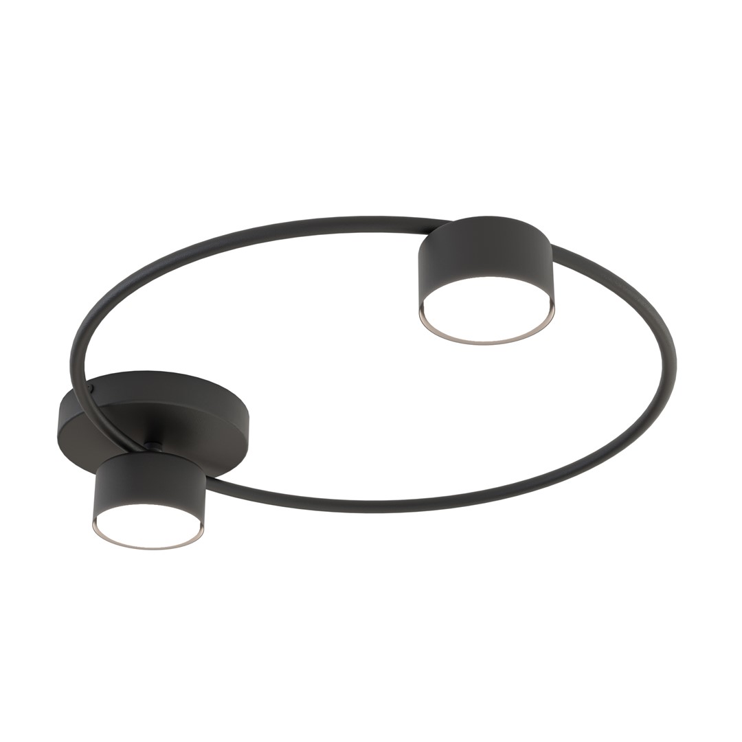 Emibig Stropna svjetiljka LUCIO 230 V 12W MAX LED GX53 Čelik Crna