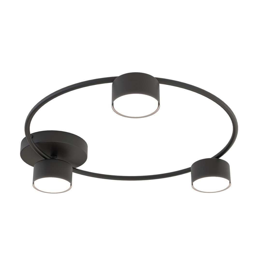 Emibig Stropna svjetiljka LUCIO 230 V 12W MAX LED GX53 Čelik Crna
