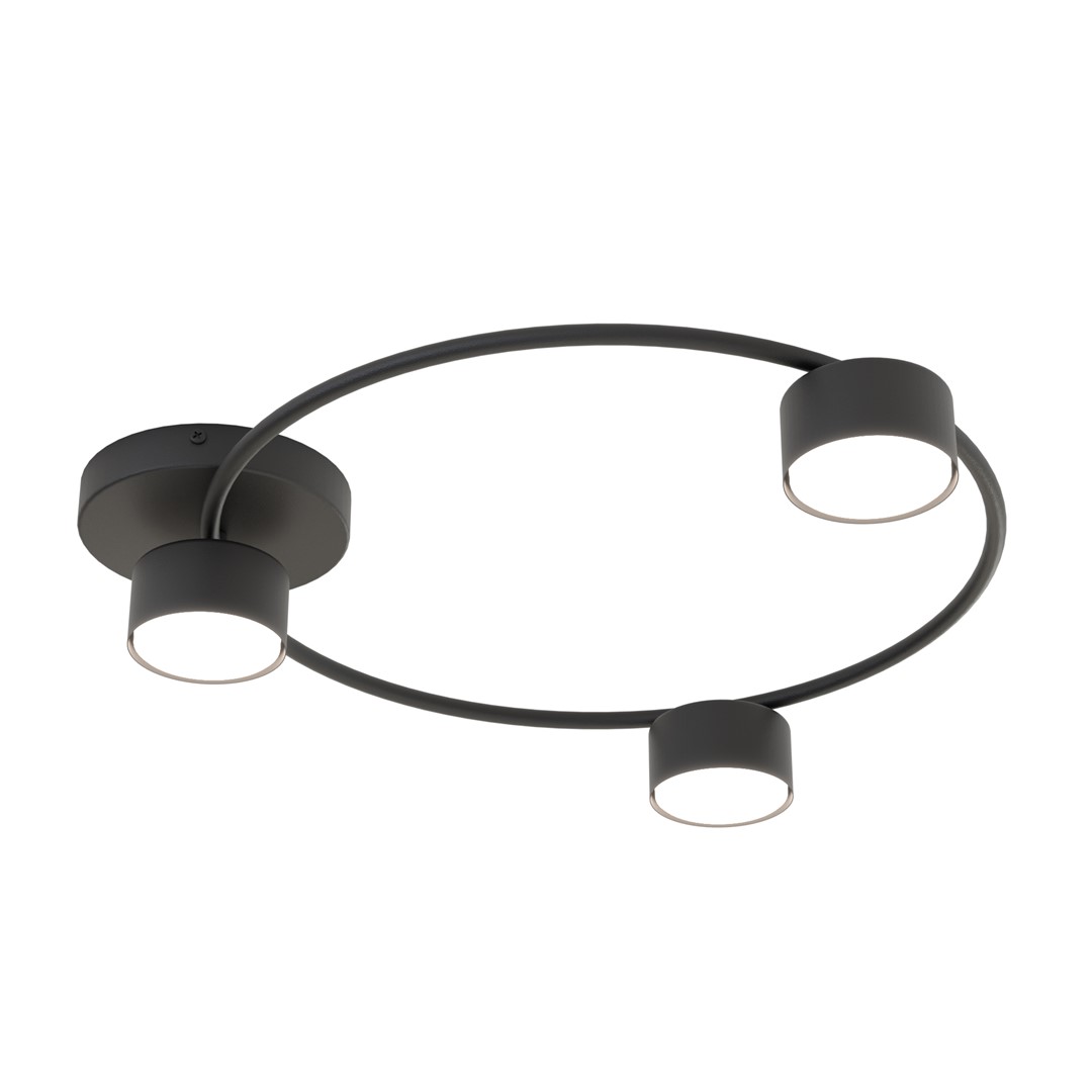Emibig Stropna svjetiljka LUCIO 230 V 12W MAX LED GX53 Čelik Crna