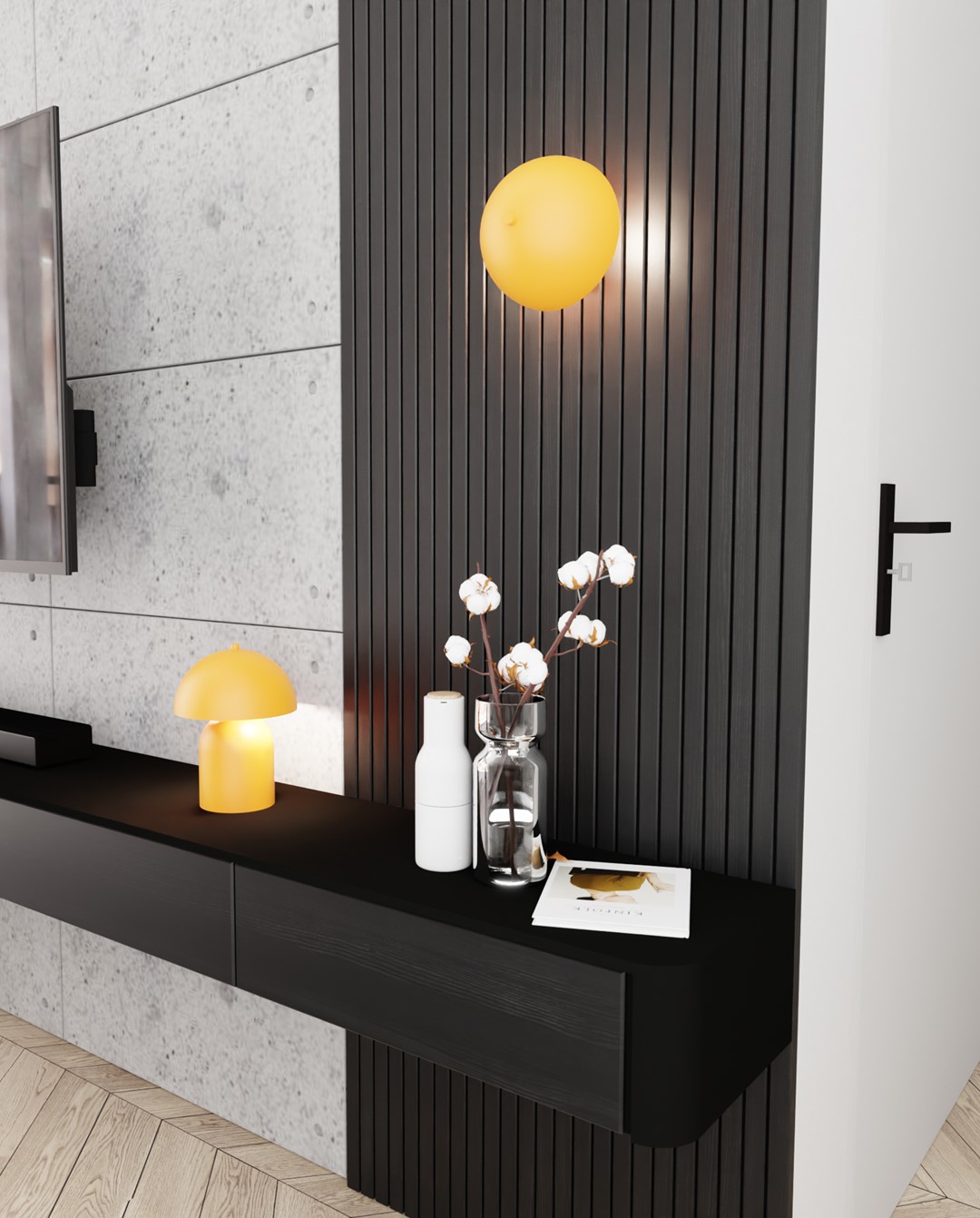 Emibig Stolna lampa MUSH 230 V 8W MAX LED G9 Čelik Narančasta