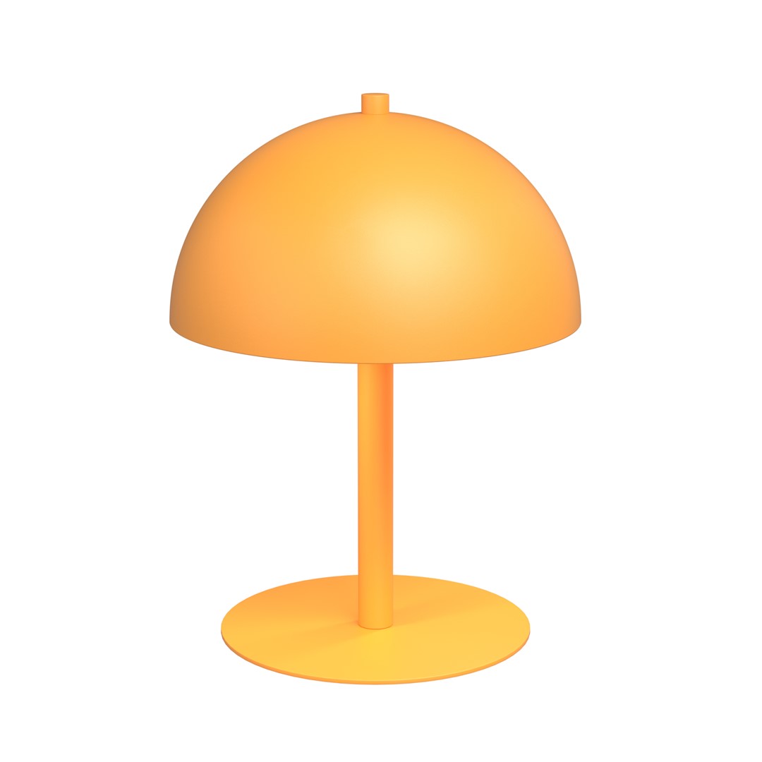 Emibig Stolna lampa MOGU 230 V 8W MAX LED G9 Čelik Narančasta
