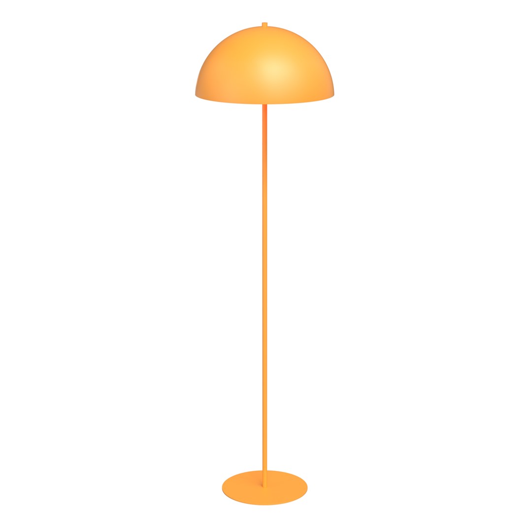 Emibig Podna lampa MOGU 230 V 15W MAX LED E27 Čelik Narančasta