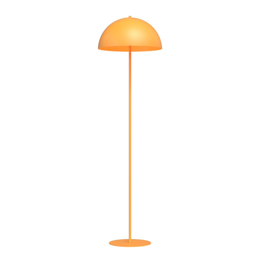 Emibig Podna lampa MOGU 230 V 15W MAX LED E27 Čelik Narančasta