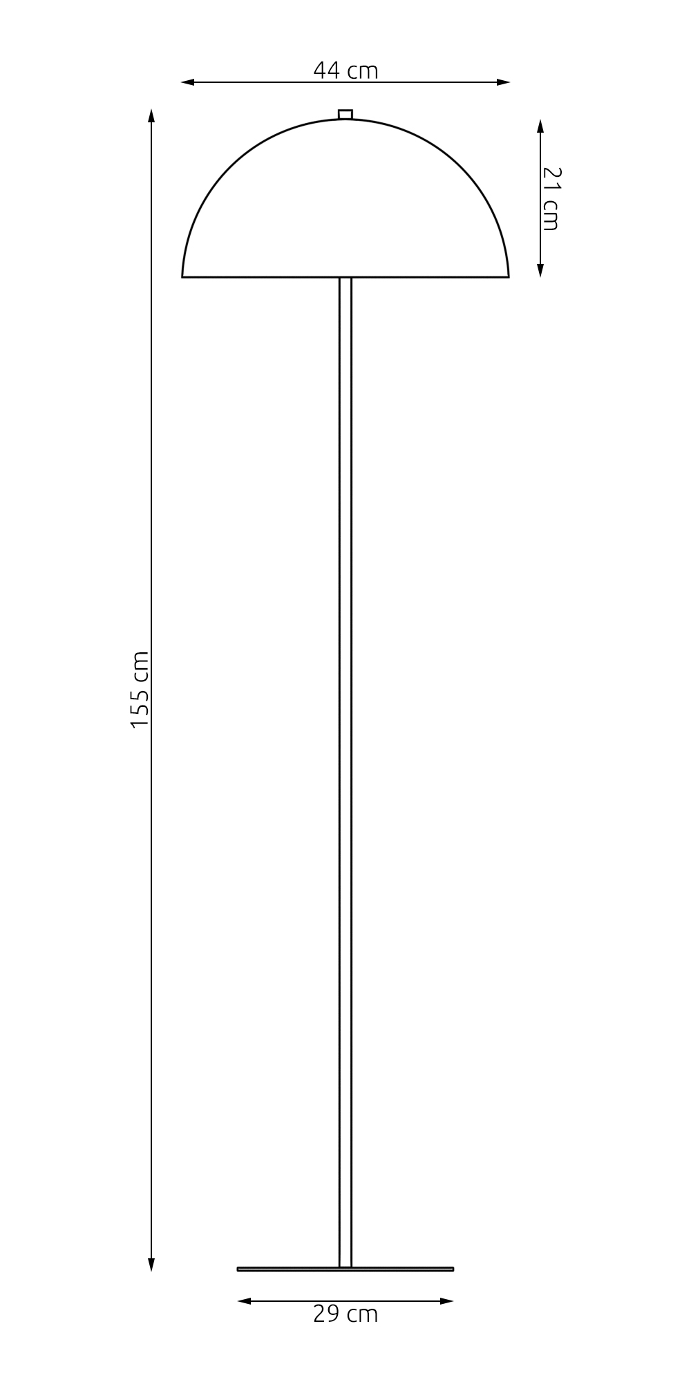 Emibig Podna lampa MOGU 230 V 15W MAX LED E27 Čelik Narančasta