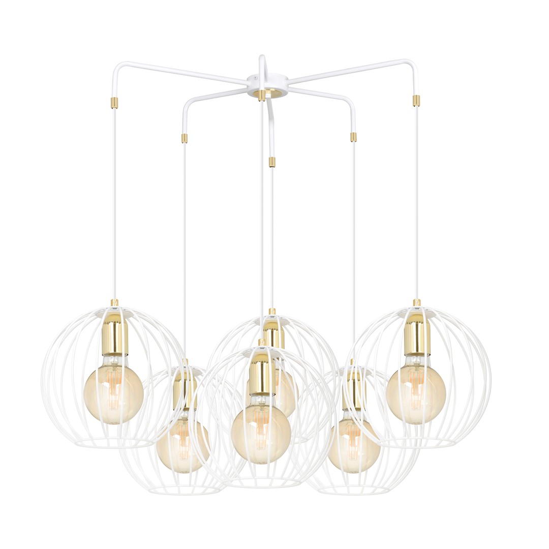 Emibig Visilica ALBIO 230V 15W MAX LED E27 Čelik Bijela