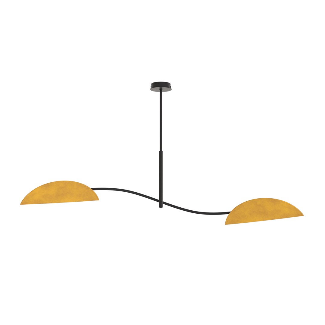 Emibig Stropna svjetiljka LOTUS 230 V 10W MAX LED E14 Čelik/ Tkanina Crna