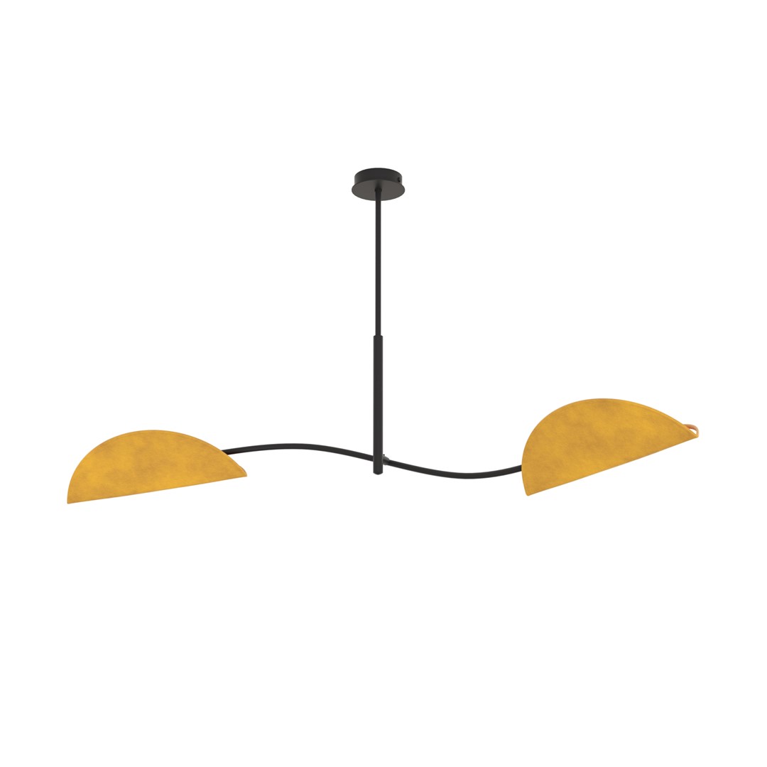 Emibig Stropna svjetiljka LOTUS 230 V 10W MAX LED E14 Čelik/ Tkanina Crna