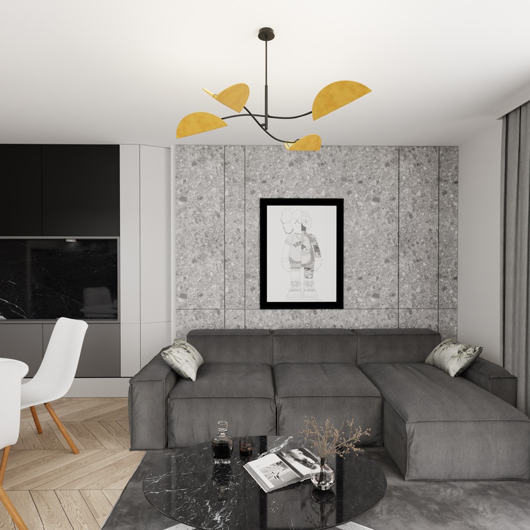 Emibig Stropna svjetiljka LOTUS 230 V 10W MAX LED E14 Čelik/ Tkanina Crna