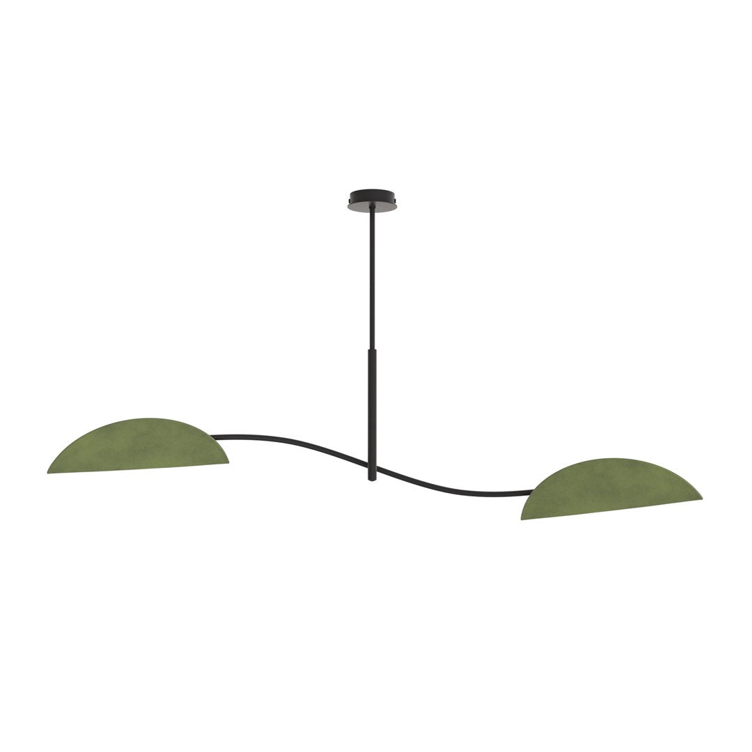 Emibig Stropna svjetiljka LOTUS 230 V 10W MAX LED E14 Čelik/ Tkanina Crna