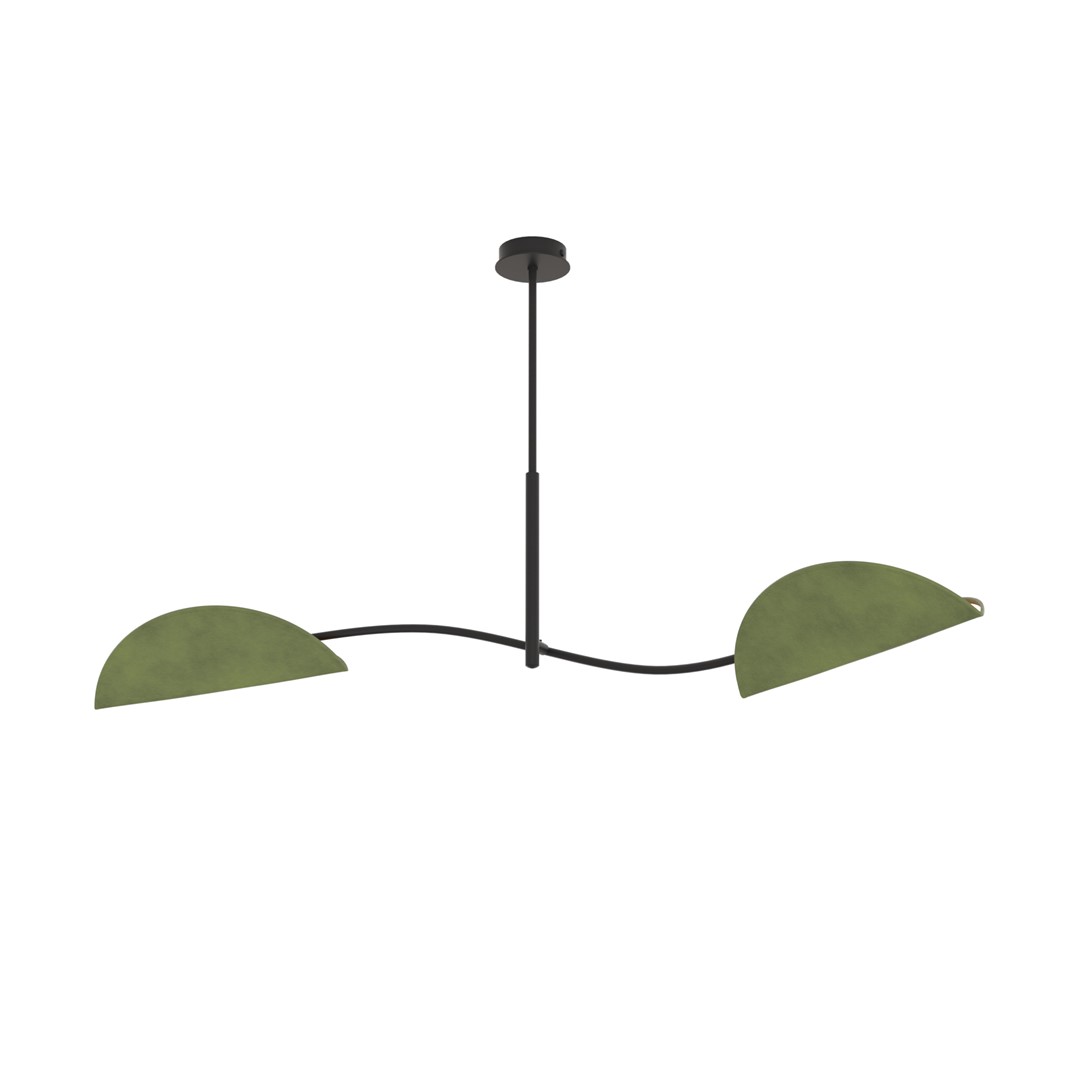 Emibig Stropna svjetiljka LOTUS 230 V 10W MAX LED E14 Čelik/ Tkanina Crna