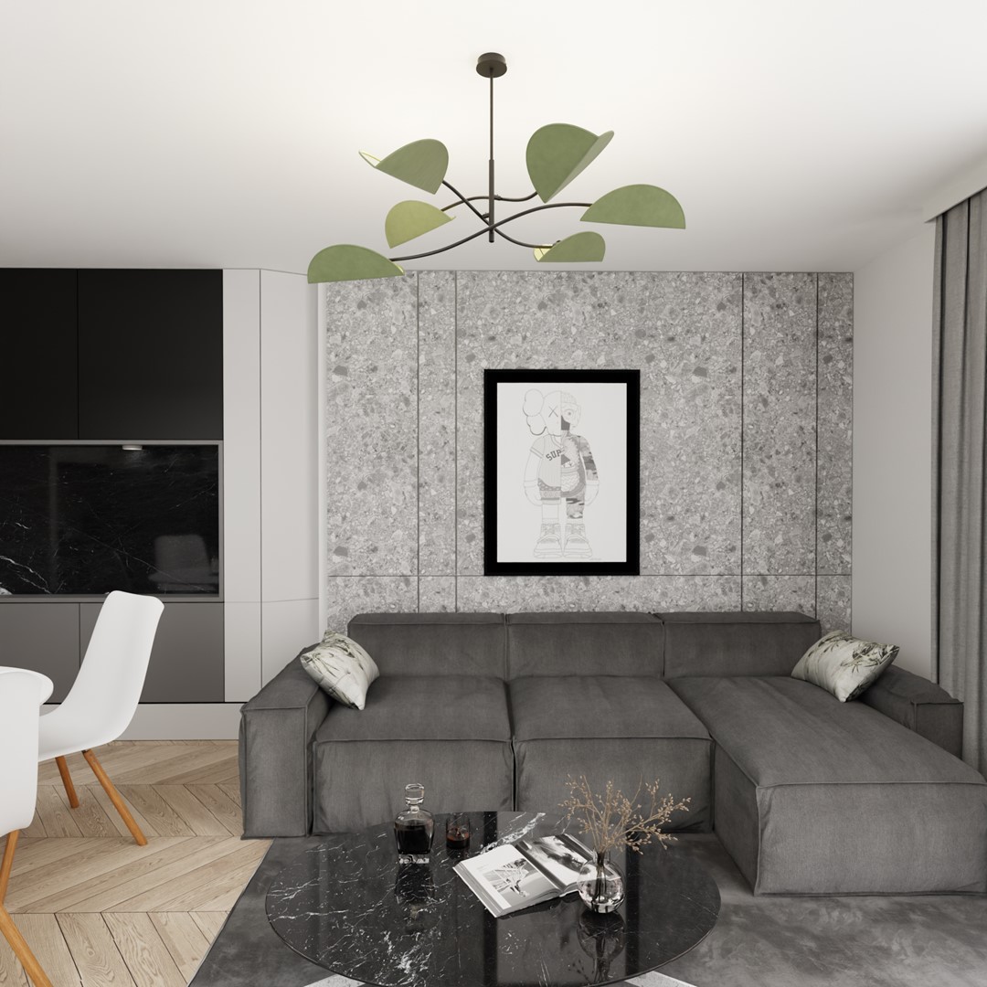 Emibig Stropna svjetiljka LOTUS 230 V 10W MAX LED E14 Čelik/ Tkanina Crna