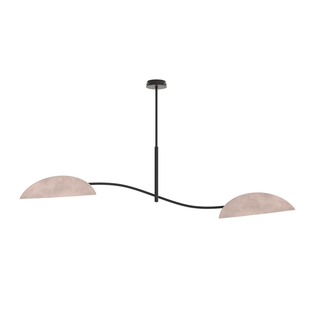Emibig Stropna svjetiljka LOTUS 230 V 10W MAX LED E14 Čelik/ Tkanina Crna
