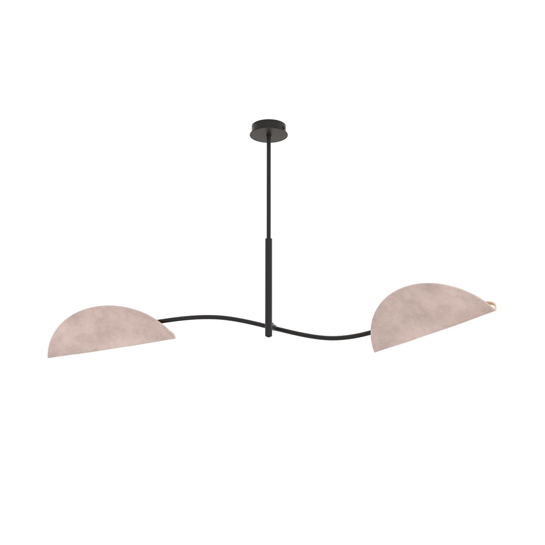 Emibig Stropna svjetiljka LOTUS 230 V 10W MAX LED E14 Čelik/ Tkanina Crna