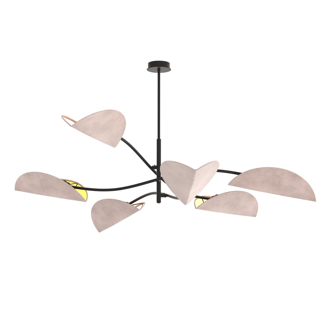Emibig Stropna svjetiljka LOTUS 230 V 10W MAX LED E14 Čelik/ Tkanina Crna
