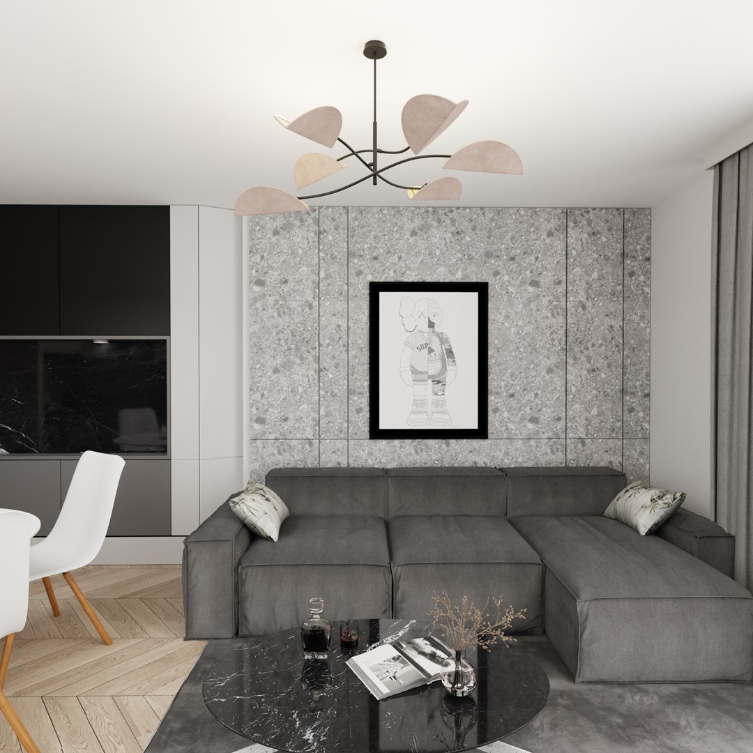 Emibig Stropna svjetiljka LOTUS 230 V 10W MAX LED E14 Čelik/ Tkanina Crna