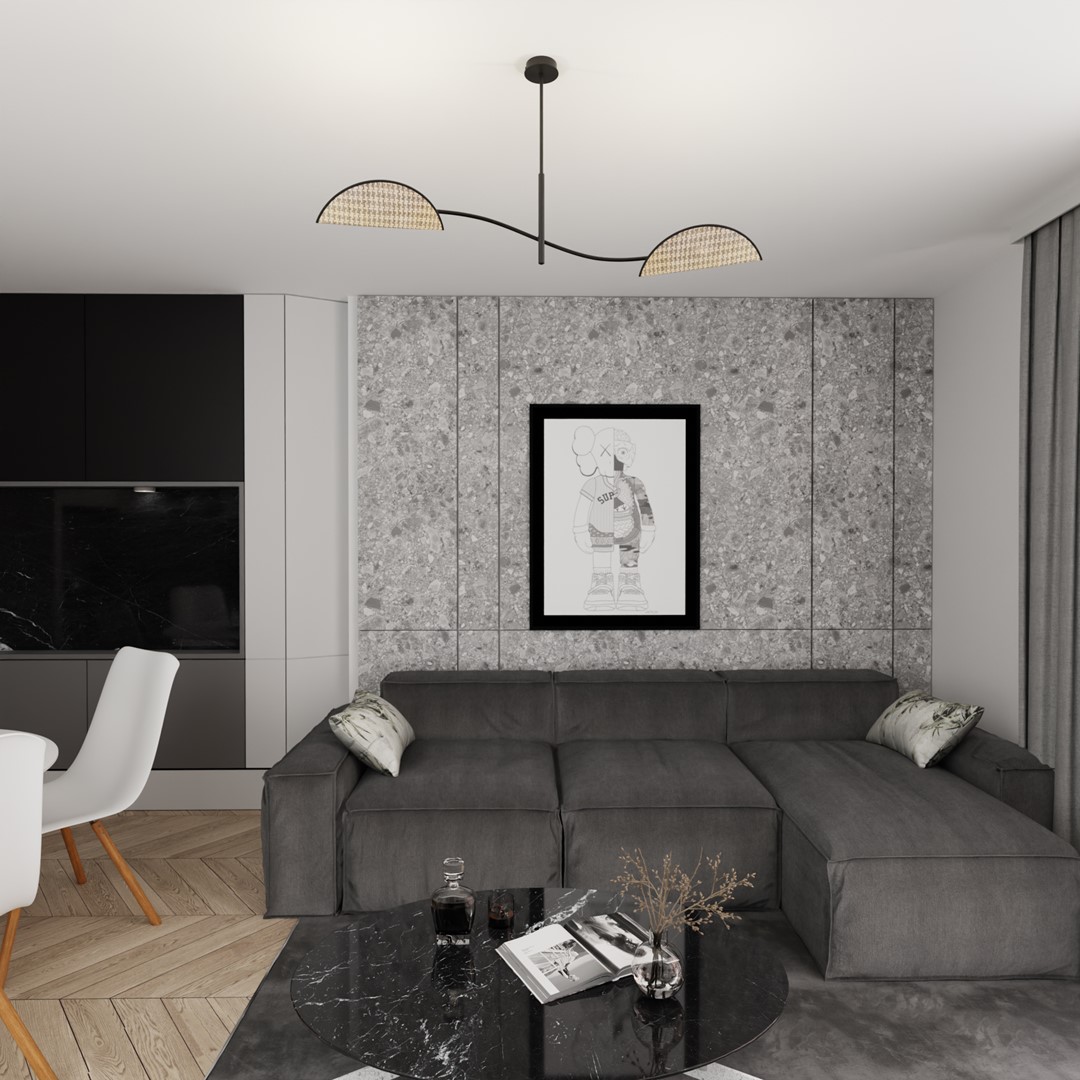 Emibig Stropna svjetiljka LOTUS 230 V 10W MAX LED E14 Čelik/ Tkanina Crna