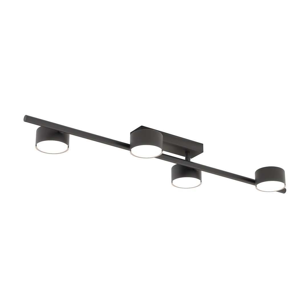 Emibig Stropna svjetiljka BET 230 V 12W MAX LED GX53 Čelik Crna