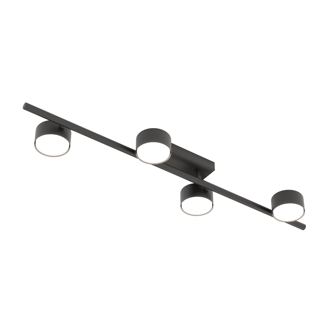 Emibig Stropna svjetiljka BET 230 V 12W MAX LED GX53 Čelik Crna