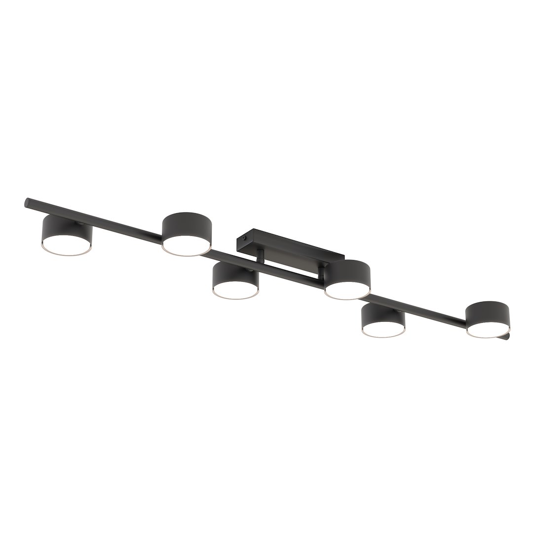 Emibig Stropna svjetiljka BET 230 V 12W MAX LED GX53 Čelik Crna