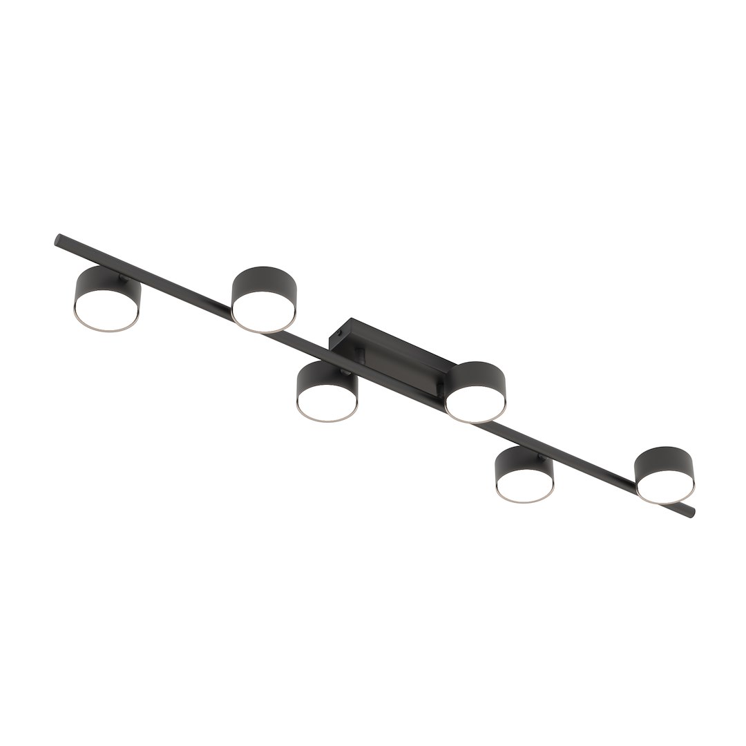 Emibig Stropna svjetiljka BET 230 V 12W MAX LED GX53 Čelik Crna