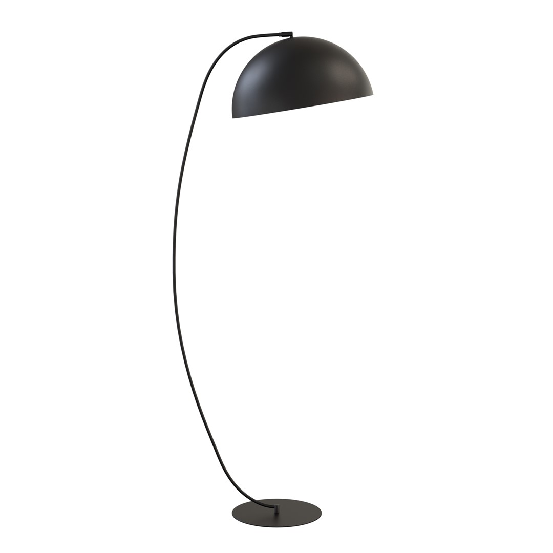 Emibig Podna lampa ARCOS 230 V 12W MAX LED GX53 Čelik Crna