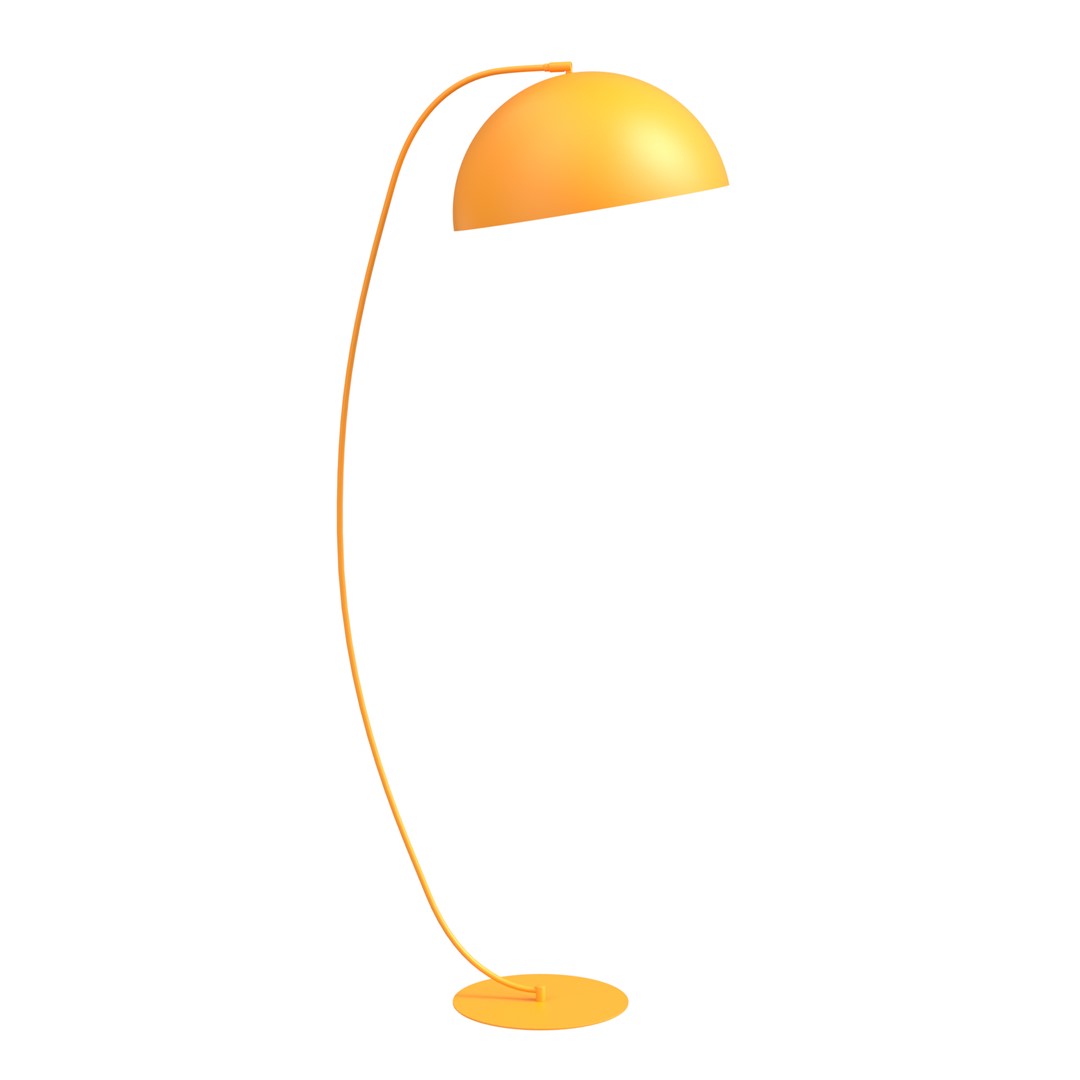 Emibig Podna lampa ARCOS 230 V 12W MAX LED GX53 Čelik Narančasta