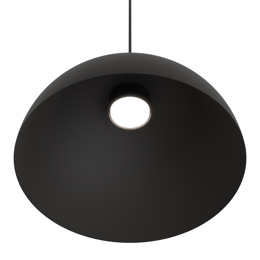 Emibig Visilica LUNARO 230 V 12W MAX LED GX53 Čelik Crna