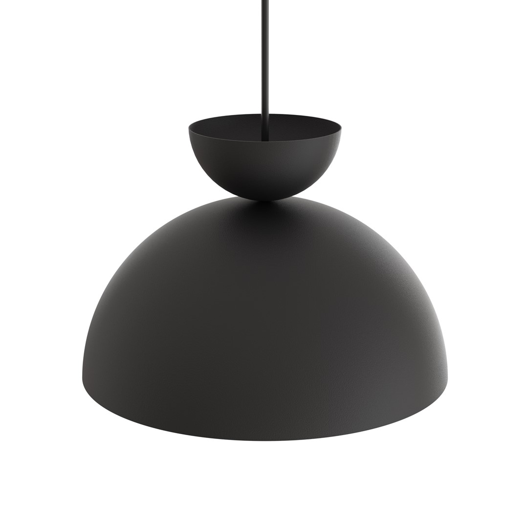 Emibig Visilica LUNARO 230 V 12W MAX LED GX53 Čelik Crna