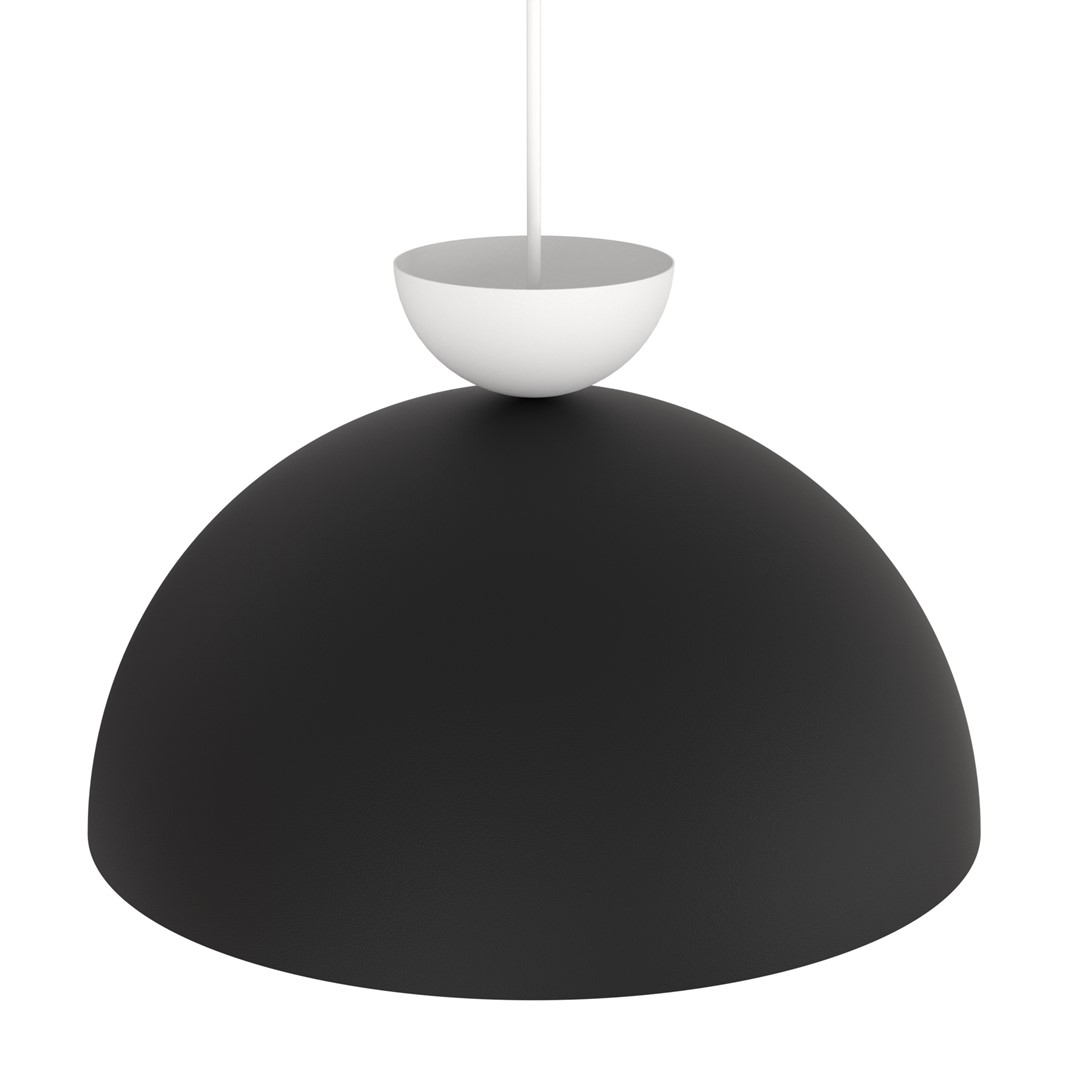 Emibig Visilica LUNARO 230 V 12W MAX LED GX53 Čelik Crna/ Bijela