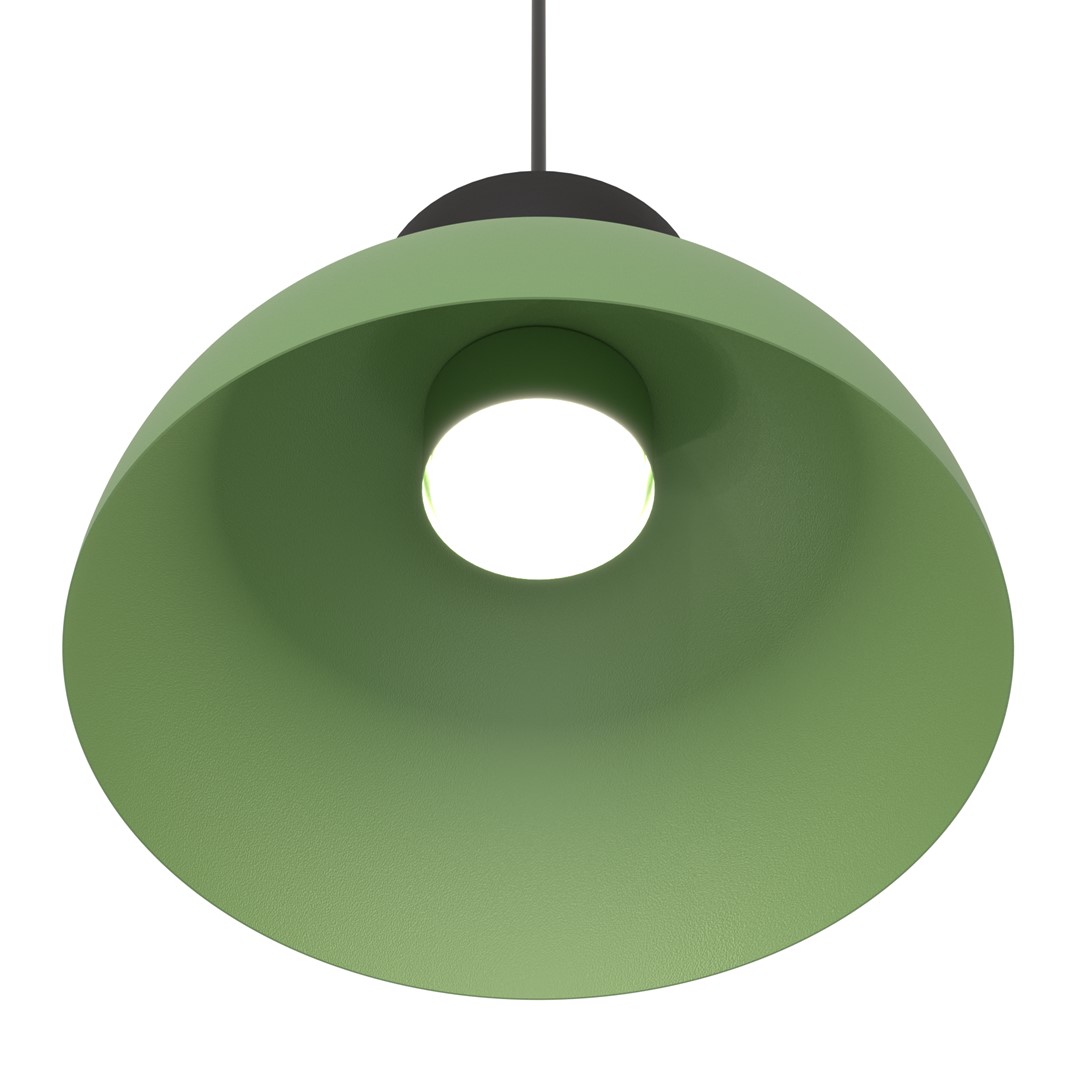 Emibig Visilica LUNARO 230 V 12W MAX LED GX53 Čelik Crna/ Zelena