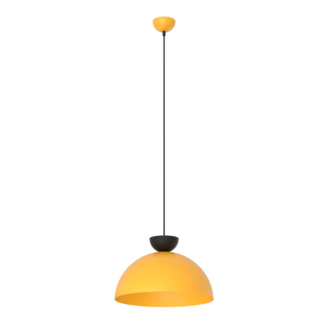 Emibig Visilica LUNARO 230 V 12W MAX LED GX53 Čelik Crna/ Narančasta