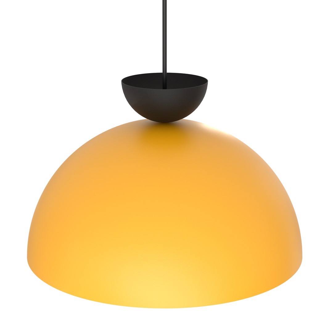 Emibig Visilica LUNARO 230 V 12W MAX LED GX53 Čelik Crna/ Narančasta