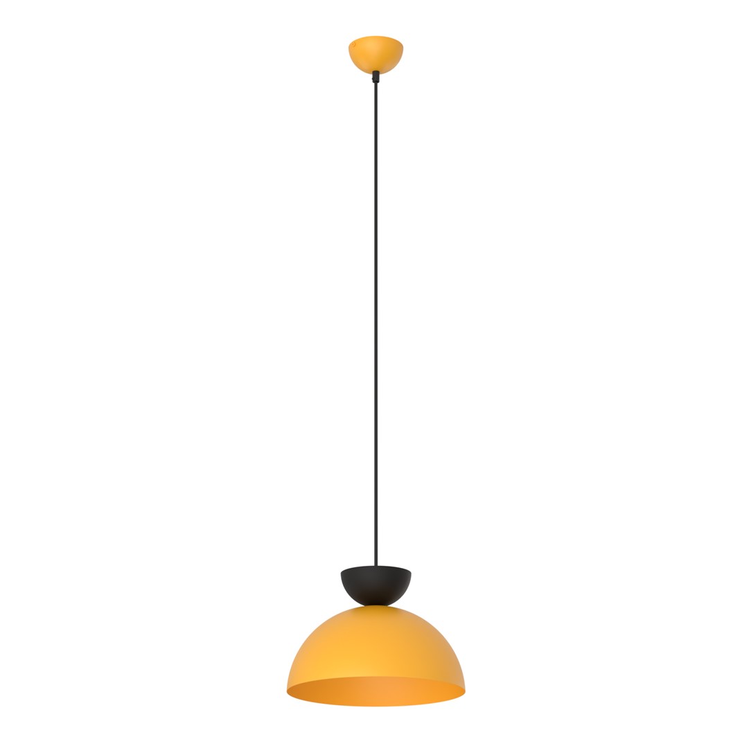 Emibig Visilica LUNARO 230 V 12W MAX LED GX53 Čelik Crna/ Narančasta