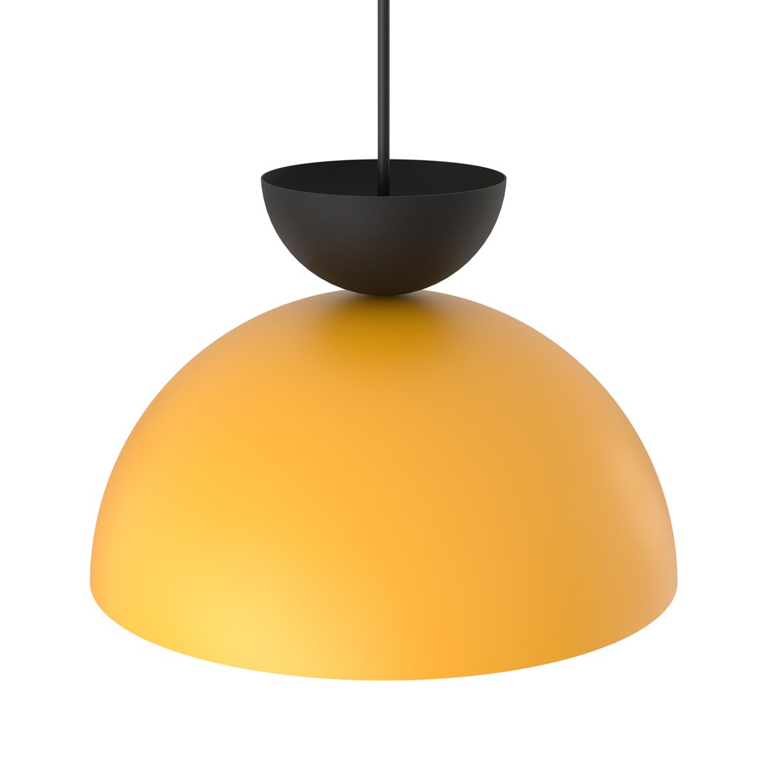 Emibig Visilica LUNARO 230 V 12W MAX LED GX53 Čelik Crna/ Narančasta