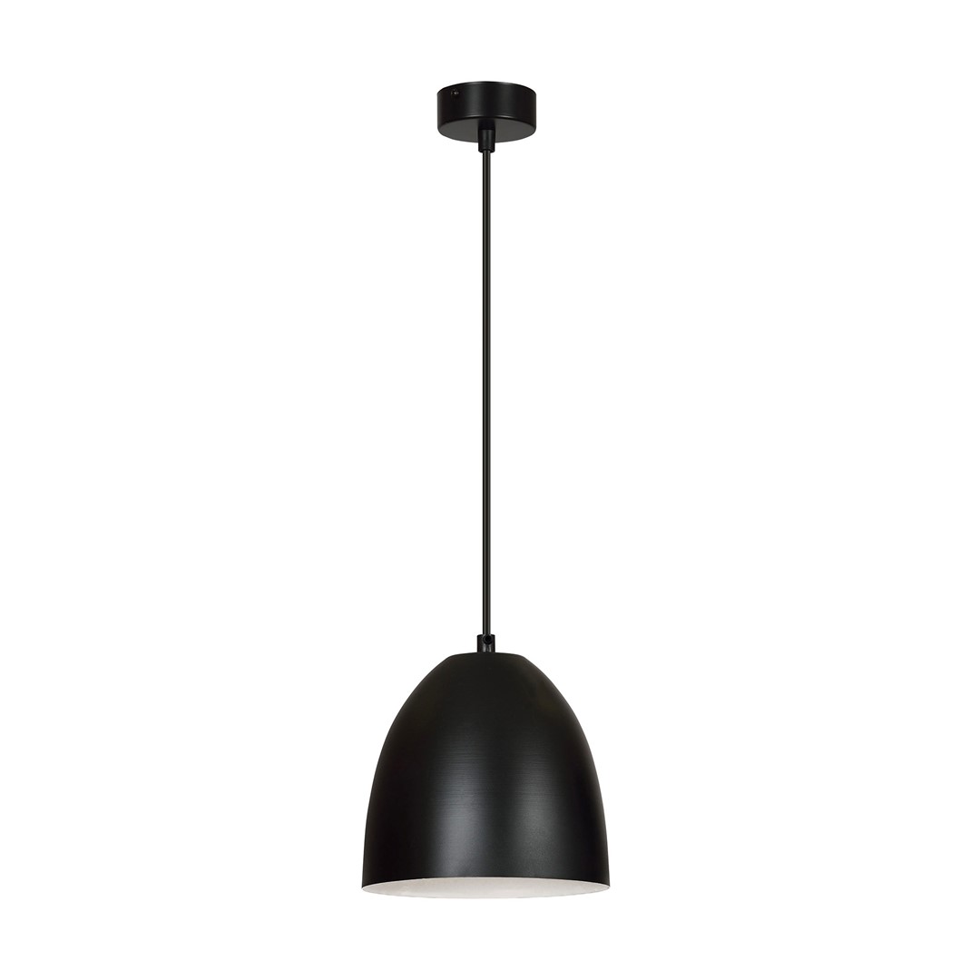 Emibig Visilica LENOX 230V 15W MAX LED E27 Čelik Crna/ Bijela
