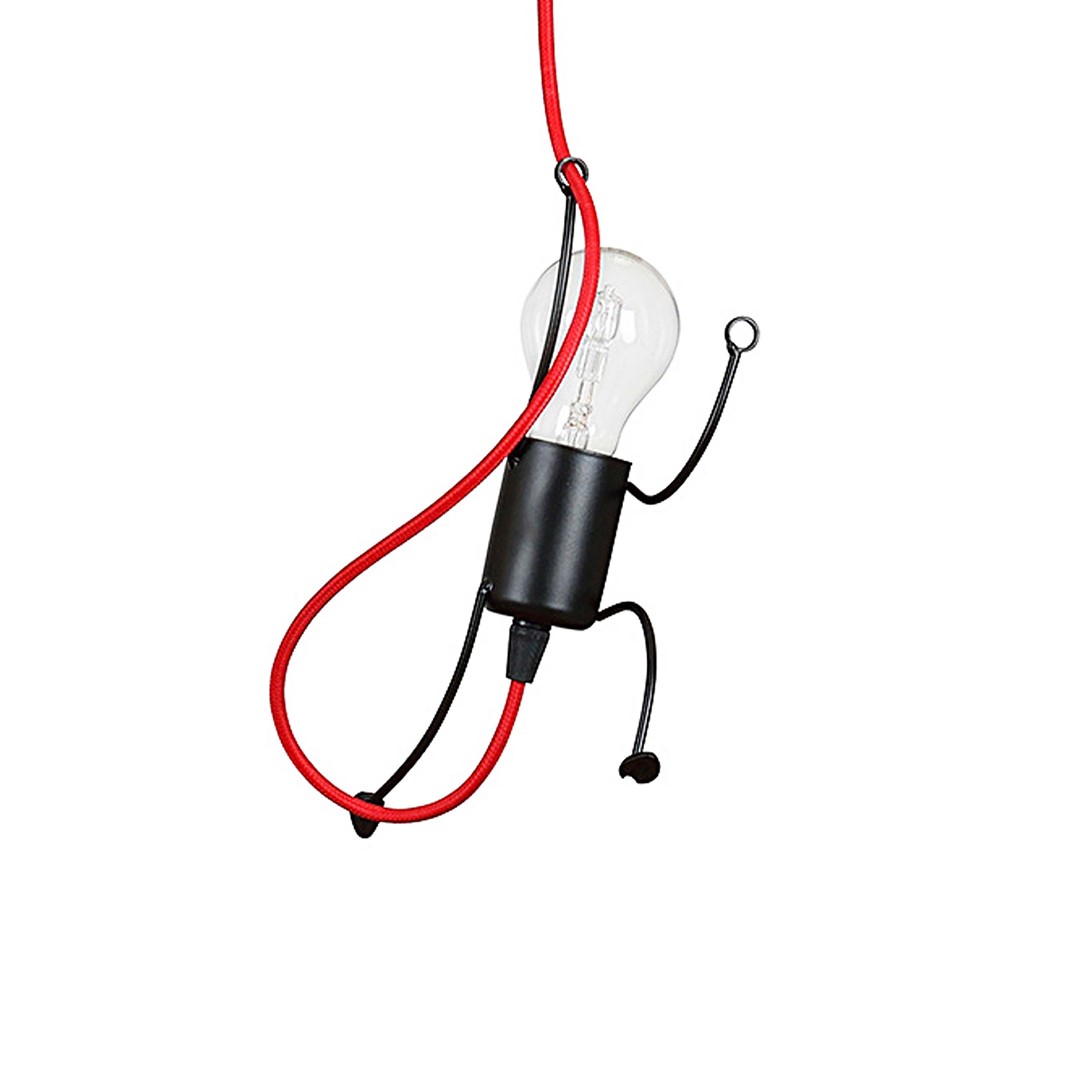 Emibig Visilica BOBI 230V 15W MAX LED E27 Čelik Crna