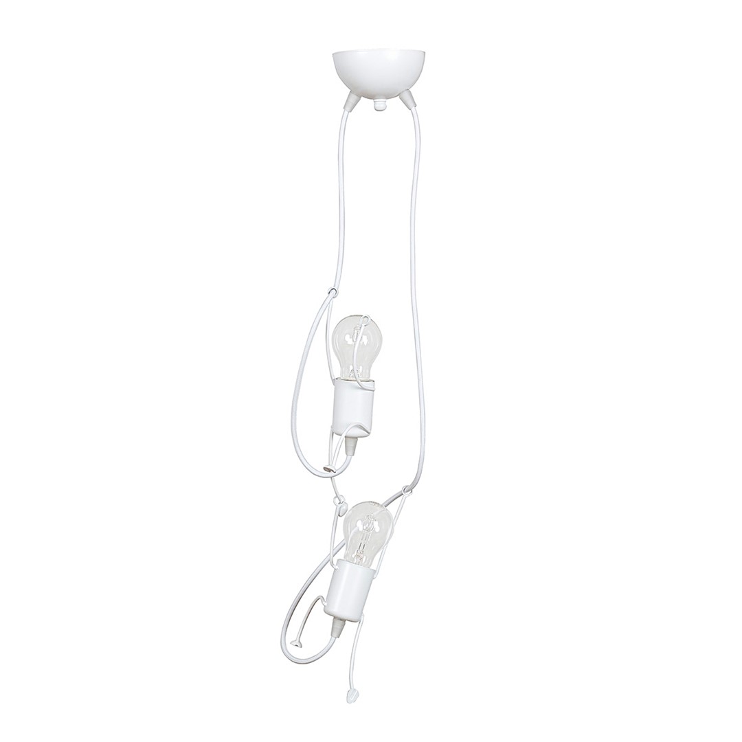 Emibig Visilica BOBI 230V 15W MAX LED E27 Čelik Bijela