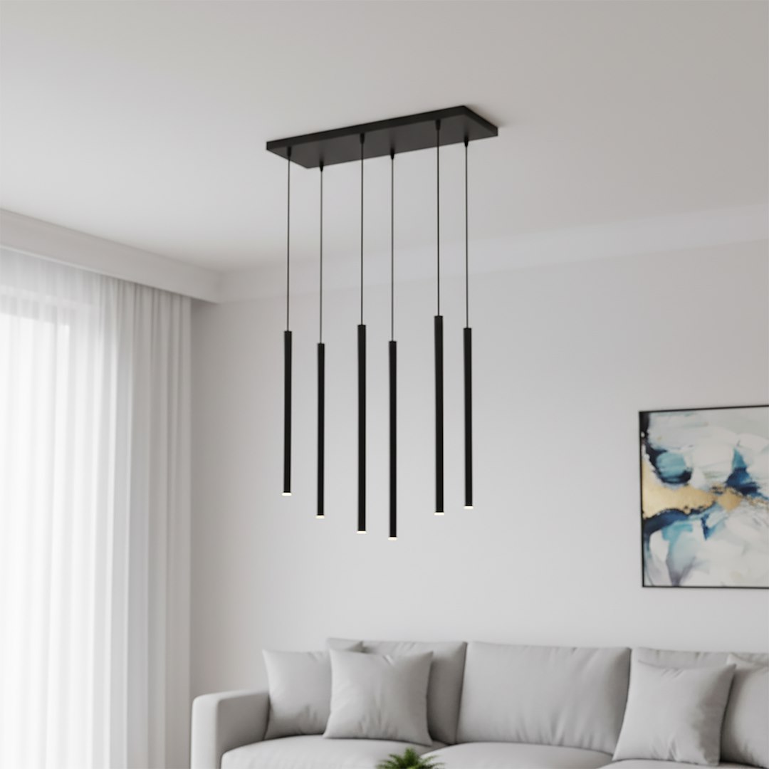 Emibig Visilica SELTER 230V 8W MAX LED G9 Čelik Crna