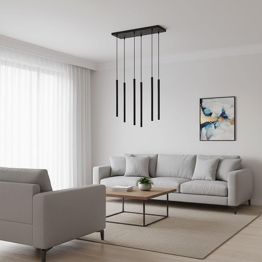 Emibig Visilica SELTER 230V 8W MAX LED G9 Čelik Crna