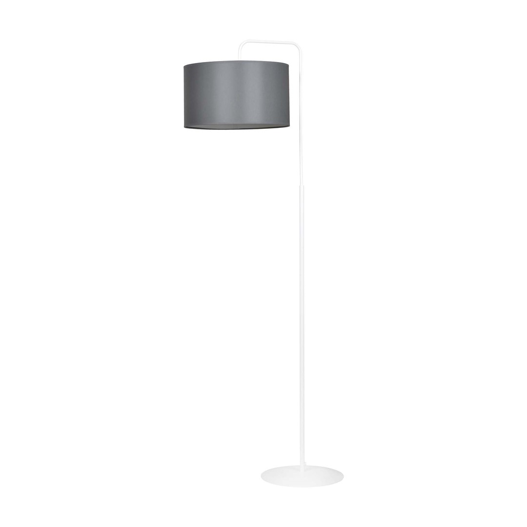 Emibig Podna lampa TRAPO 230V 15W MAX LED E27 Čelik/ Tkanina Bijela