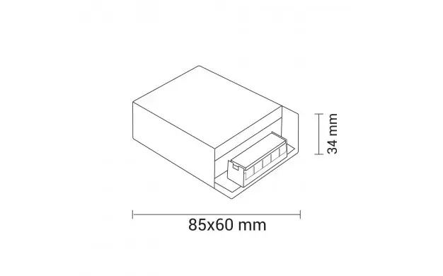 Optonica Napajanje za LED traku 24W 12V Metal