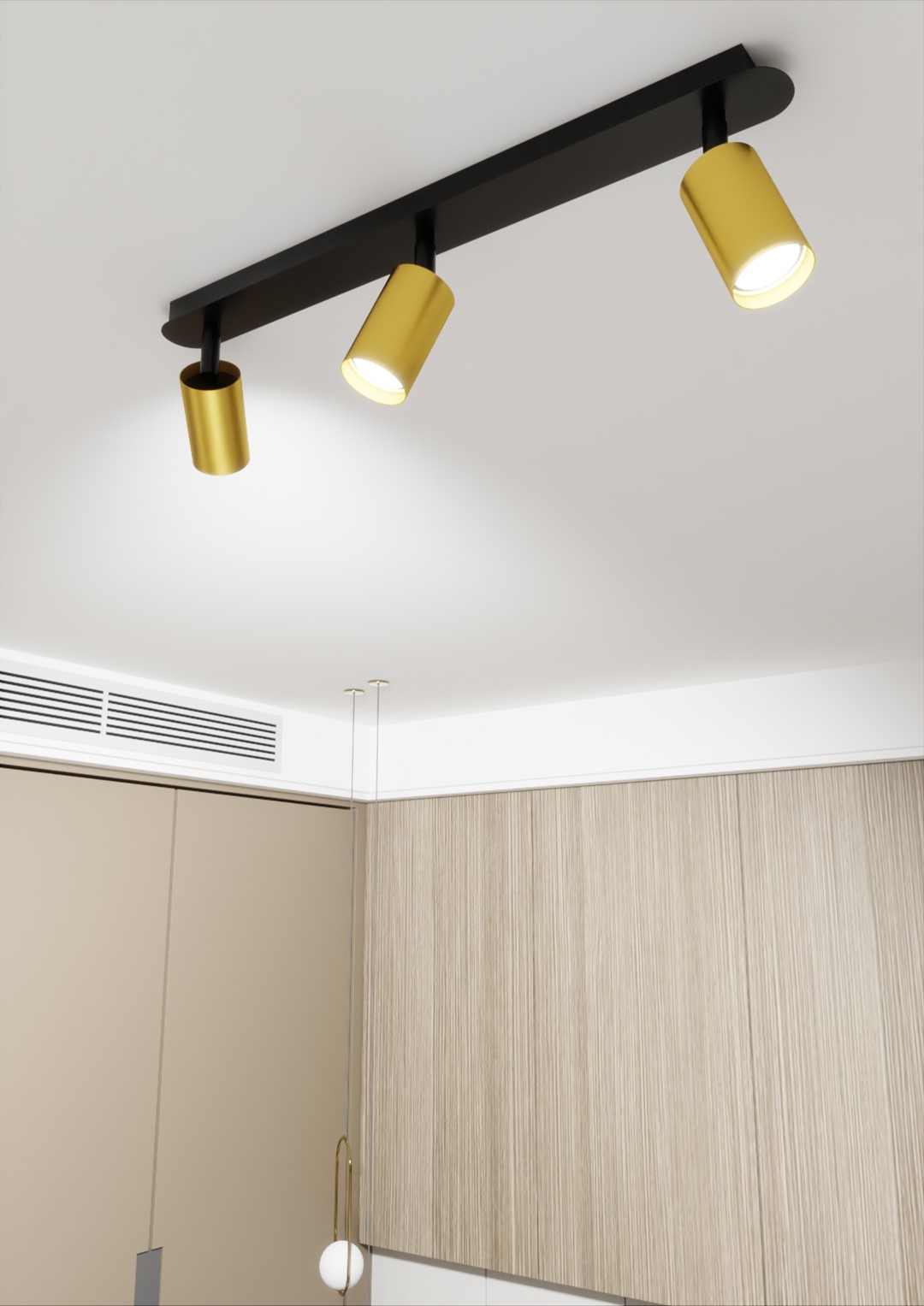 Emibig Stropna svjetiljka ZEN 230V 10W MAX LED GU10 Čelik Crna