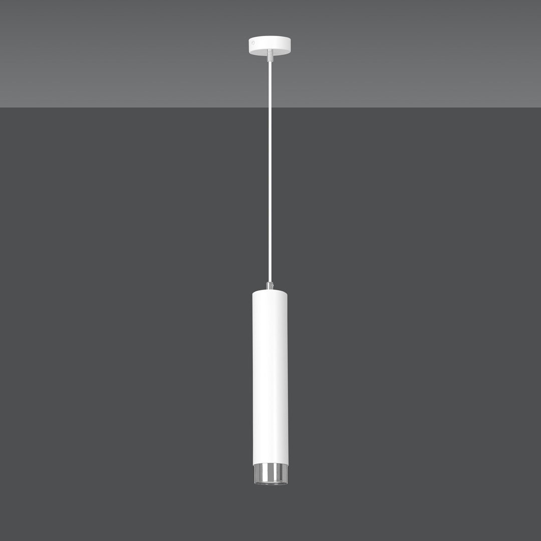 Emibig Visilica KIBO 230V 10W MAX LED GU10 Čelik Bijela/ Srebrna