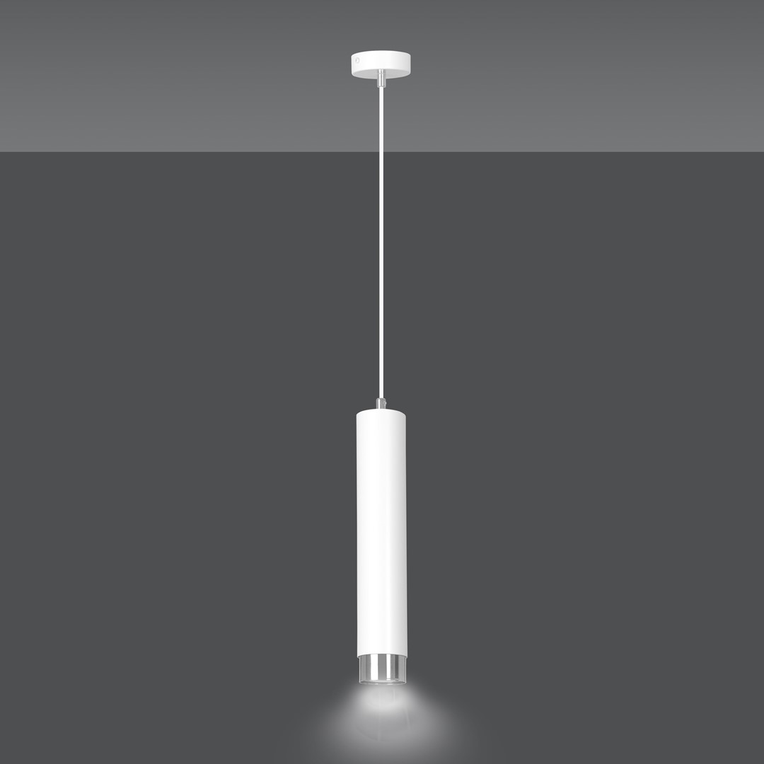 Emibig Visilica KIBO 230V 10W MAX LED GU10 Čelik Bijela/ Srebrna