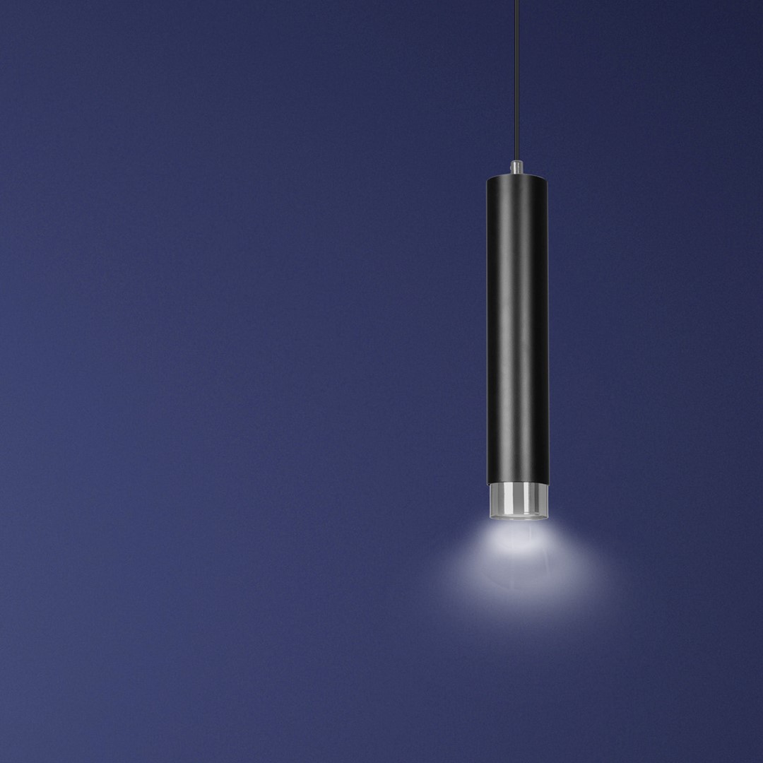 Emibig Visilica KIBO 230V 10W MAX LED GU10 Čelik Crna/ Srebrna