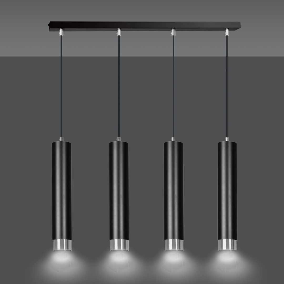 Emibig Visilica KIBO 230V 10W MAX LED GU10 Čelik Crna/ Srebrna