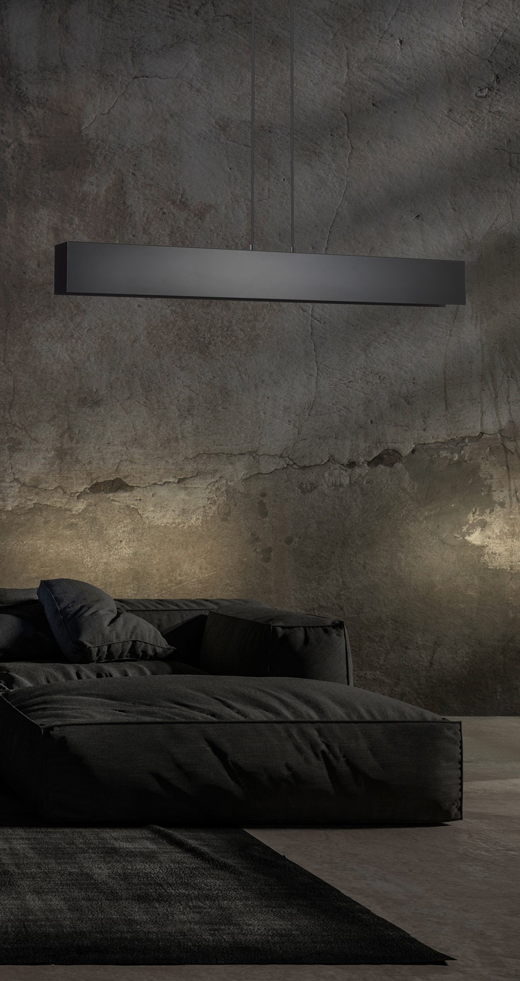 Emibig Visilica GENTOR 230V 15W MAX LED E27 Čelik Crna