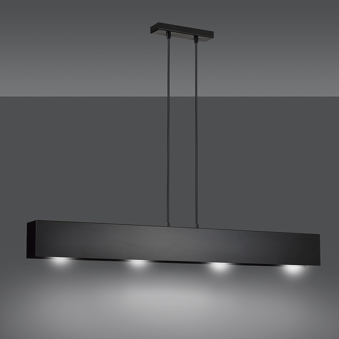 Emibig Visilica GENTOR 230V 15W MAX LED E27 Čelik Crna